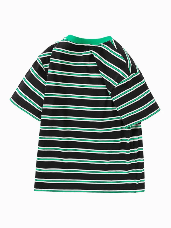 Balabala cotton short-sleeved striped parent-child T-shirt 7-14 years Online