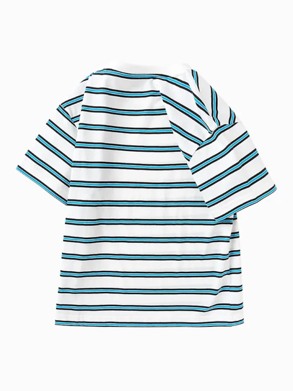 Balabala cotton short-sleeved striped parent-child T-shirt 7-14 years Online