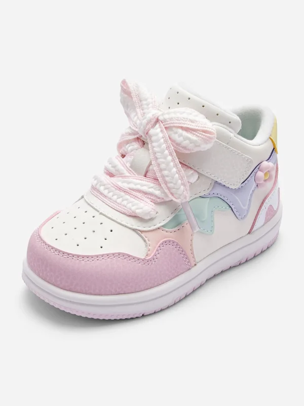 Balabala Girl Baby Sneakers White Flower Hue Cheap