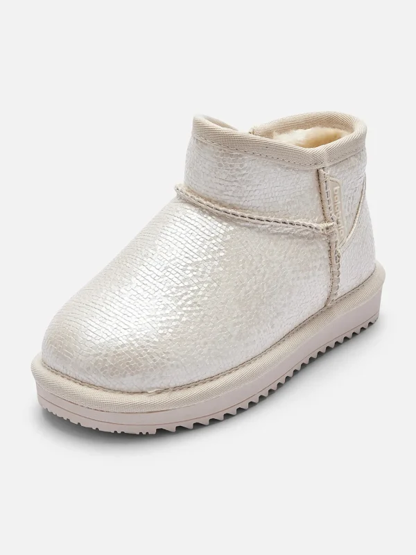 Balabala Girl Baby Toddler and Kids Water-Repellent Low-Top Plush Snow Boots Sale