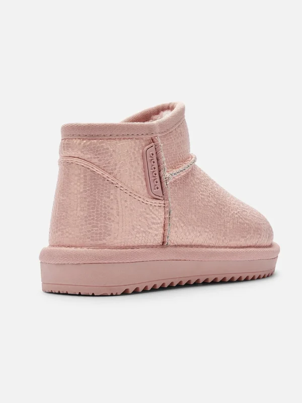 Balabala Girl Baby Toddler and Kids Water-Repellent Low-Top Plush Snow Boots Sale