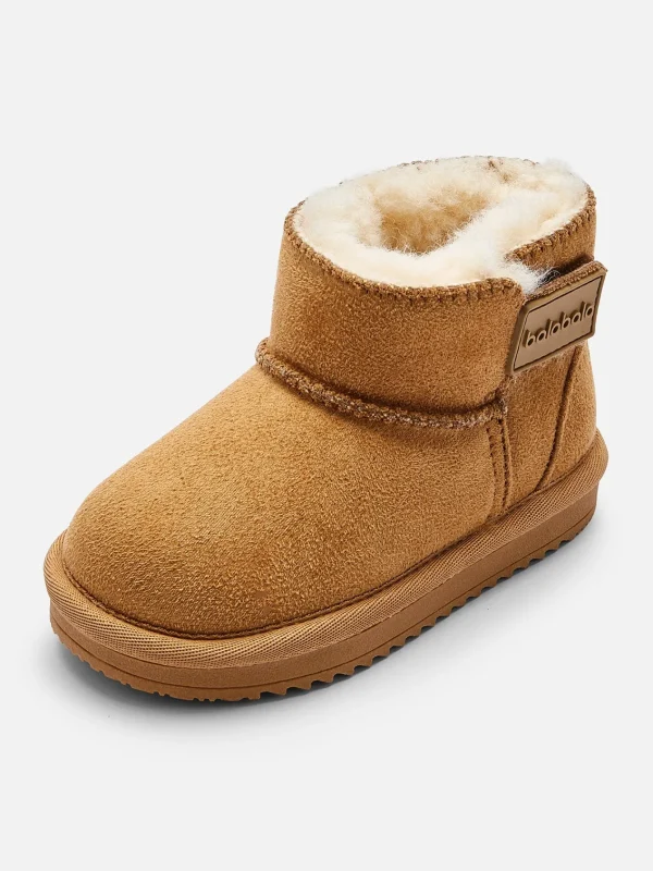 Balabala Girl Baby Toddler and Kids Water-Repellent Plush Snow Boots Discount