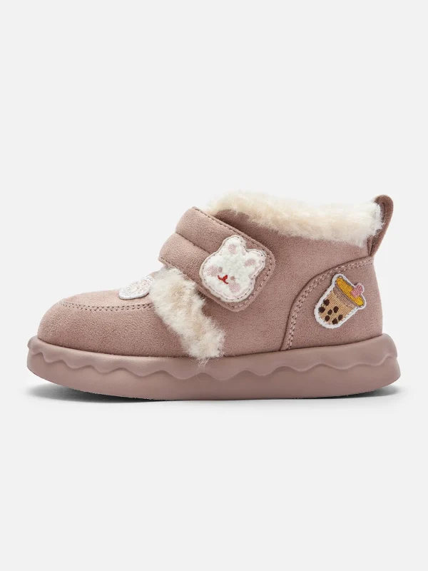 Balabala Girl Toddler Velcro Plush Snow Boots Store