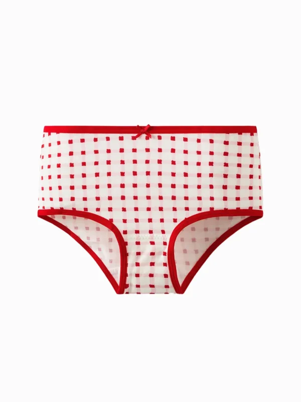 Balabala Girl Underwear Boxer Birefs Cotton Animal Year Red Shorts The Year of Snake New Year Suit White Red Clearance