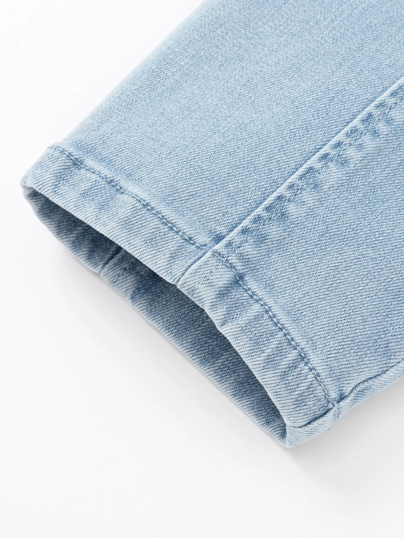 Balabala girls' denim pants children's spring 2025 new long pants with bow Denim Medium Blue Best Sale