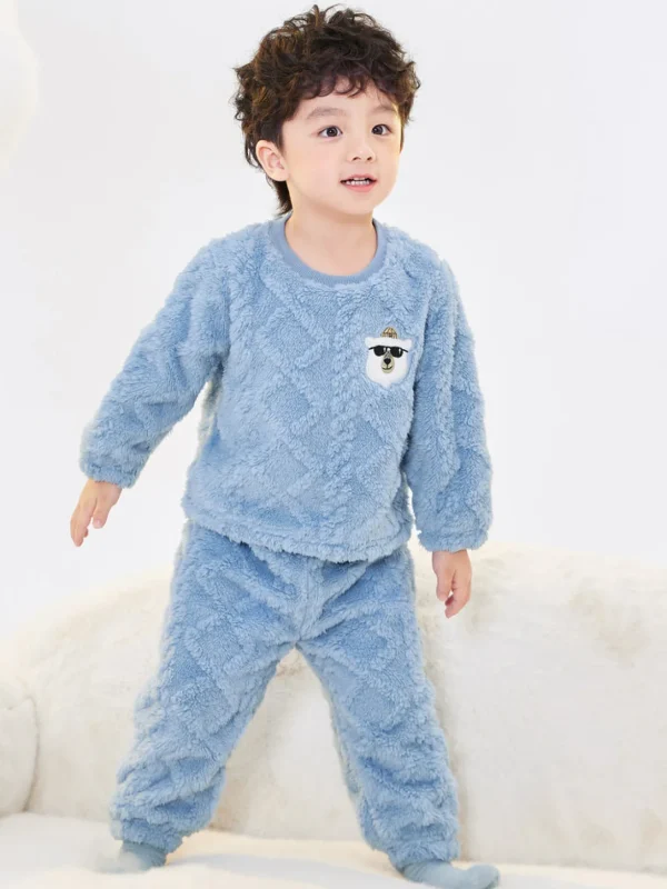 Balabala Home Animal Shaped Parent-Child Style Homewear Blue Hue Discount