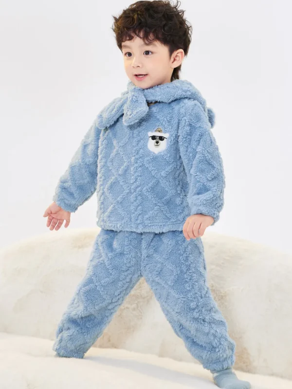 Balabala Home Animal Shaped Parent-Child Style Homewear Blue Hue Discount