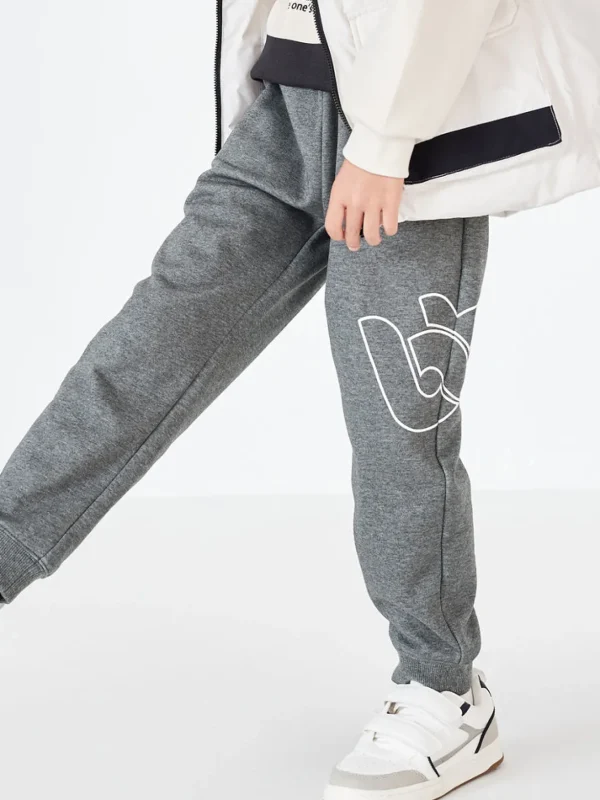 Balabala Kids Boy Basic Jogging Pants Gray Hue Sale