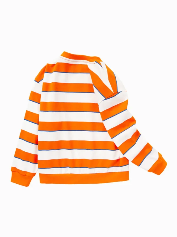 Balabala Kids Boy Big Striped Crew Neck Sweatshirt 7-14 Years Shop