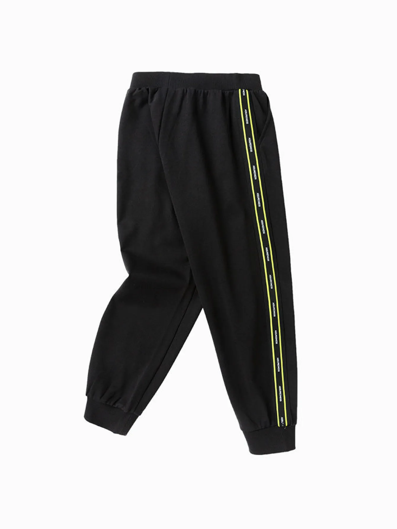 Balabala Kids Boy Contrast Color Ribbon Knitted Trousers 7-14 Years Flash Sale