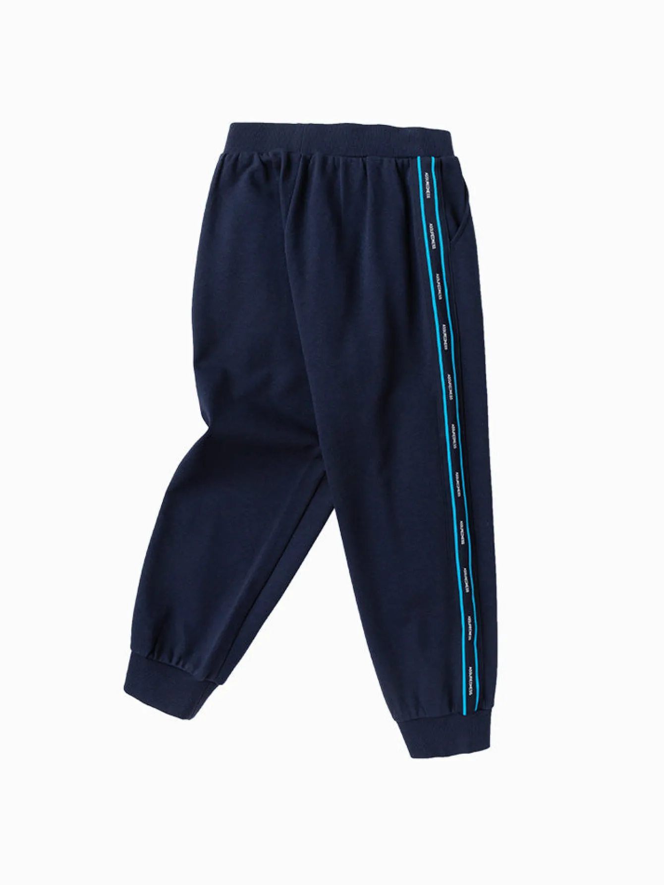 Balabala Kids Boy Contrast Color Ribbon Knitted Trousers 7-14 Years Flash Sale