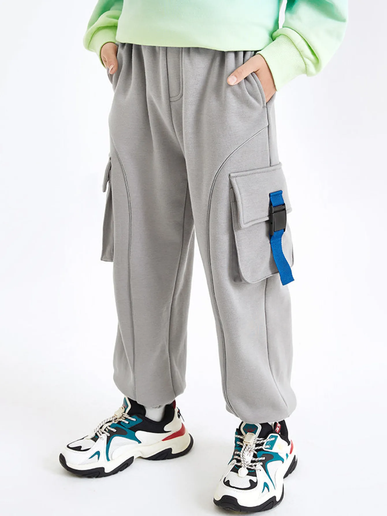 Balabala Kids Boy Solid Color Knit Trousers 7-14 Years Shop