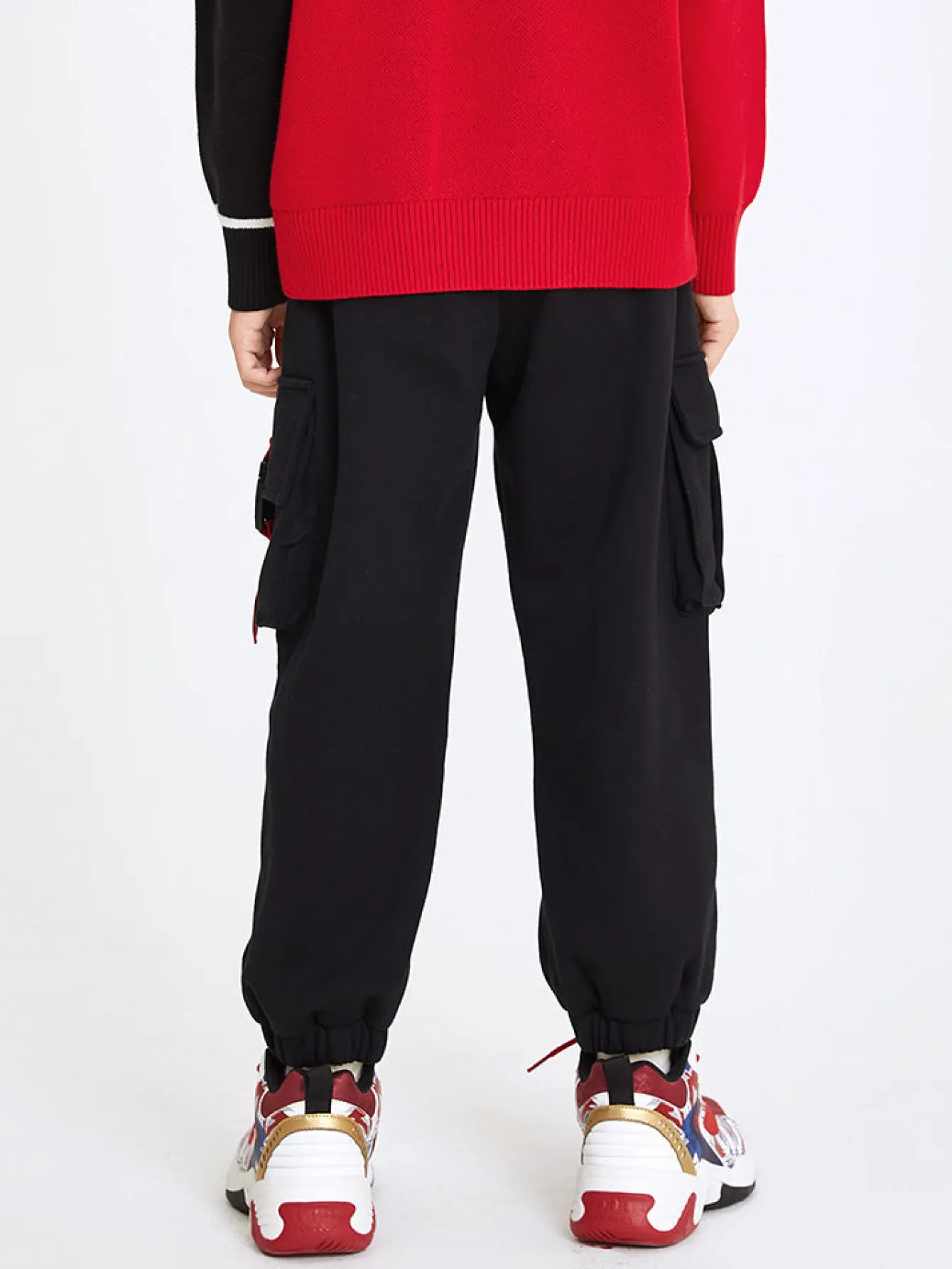 Balabala Kids Boy Solid Color Knit Trousers 7-14 Years Shop