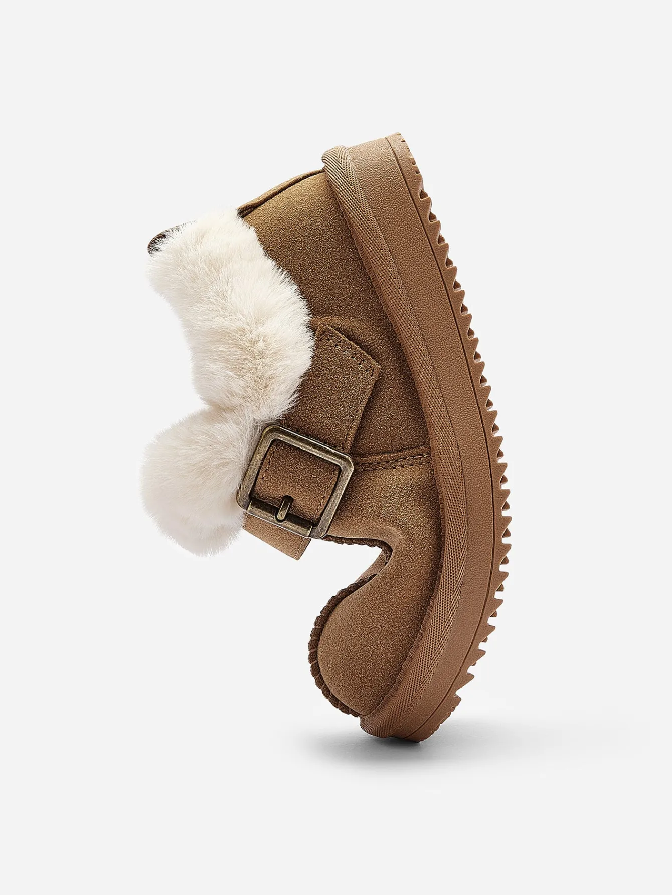 Balabala Kids Faux Fur Warm Winter Snow Boots, Toddler Boys Girls Comfortable Mini Boots Outlet