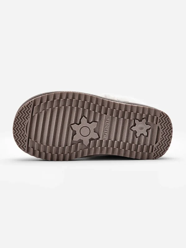 Balabala Kids Faux Fur Warm Winter Snow Boots, Toddler Boys Girls Comfortable Mini Boots Outlet