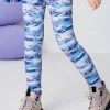 Balabala Kids Girl Abstract3D Printed Trousers Blue Purple Hue Best Sale