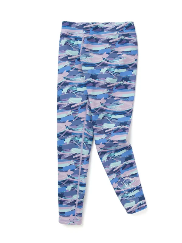 Balabala Kids Girl Abstract3D Printed Trousers Blue Purple Hue Best Sale