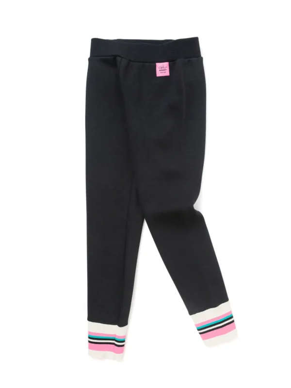 Balabala Kids Girl Fleece Lining Slim Fit Trousers Black Store