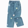 Balabala Kids Girl Floral Jeans 7-14 Years Denim Blue Online