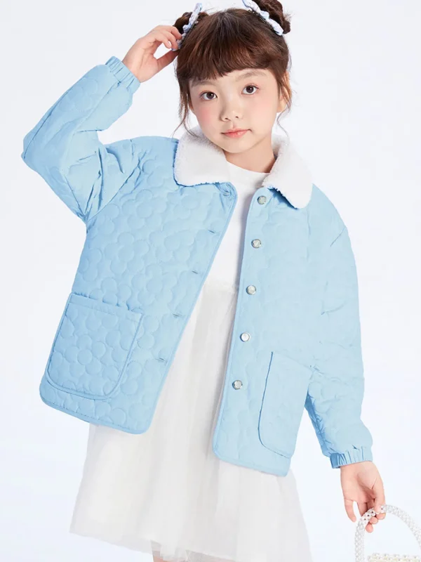 Balabala Kids Girl Quilted Embossed Woven Cotton Jacket 7-14 Years Discount