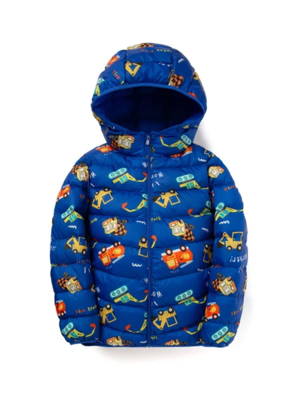 Balabala Kids Hooded Down Jacket Blue Hue Store