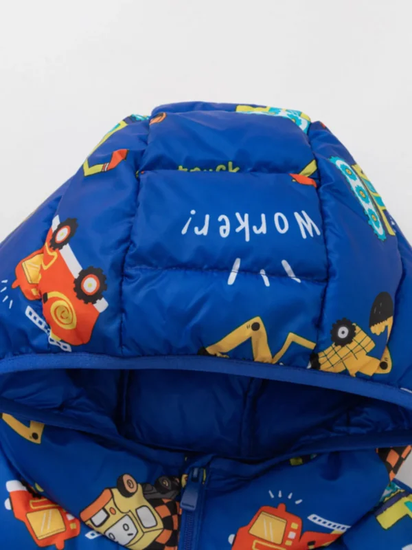 Balabala Kids Hooded Down Jacket Blue Hue Store