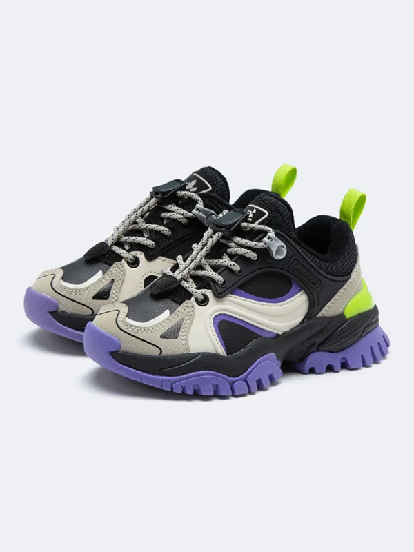 Balabala Kids Jogging Shoes Black Purple Best