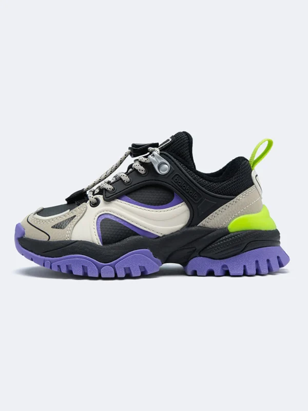 Balabala Kids Jogging Shoes Black Purple Best