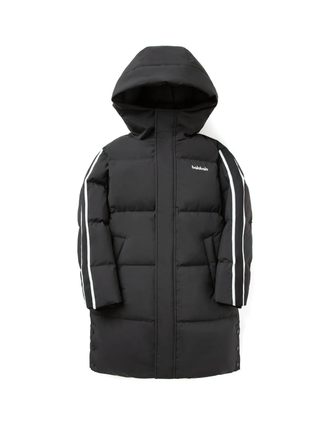 Balabala Kids Parent-Child Coloring Hooded Down Jacket Black Shop