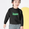 Balabala Kids Parent-Child Style Comfortable Sweater Black New