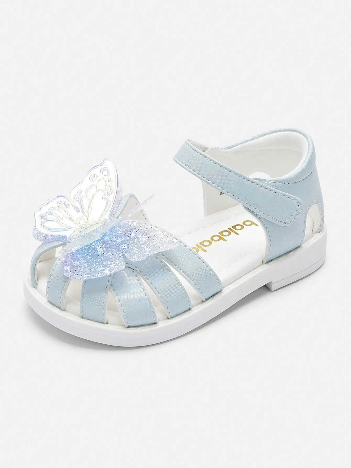 Balabala Kids' Shoes, Girls' Toddler Sandals, Children's Princess Shoes, Soft Sole Summer Baby Sweet Shoes Blue Outlet