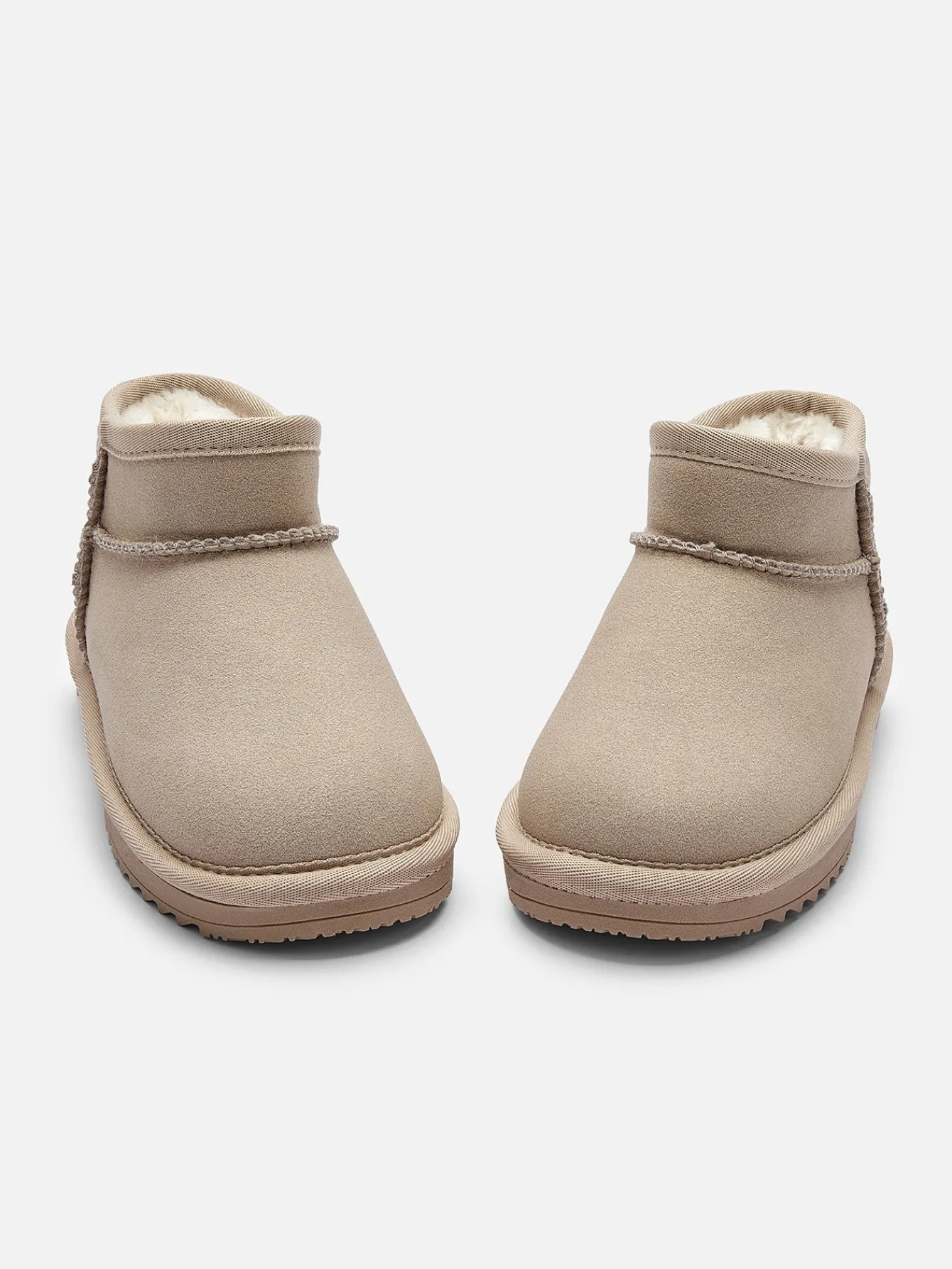 Balabala Kids Suede Winter Snow Boots, Classic Zip Up Warm Fur Mini Snow Boots for Toddler Boys Girls Best Sale