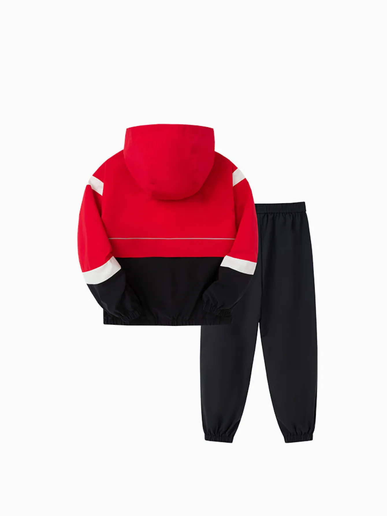 Balabala Kids Unisex Contrast Patchwork Long Sleeve Woven Set 7-14 Years Flash Sale