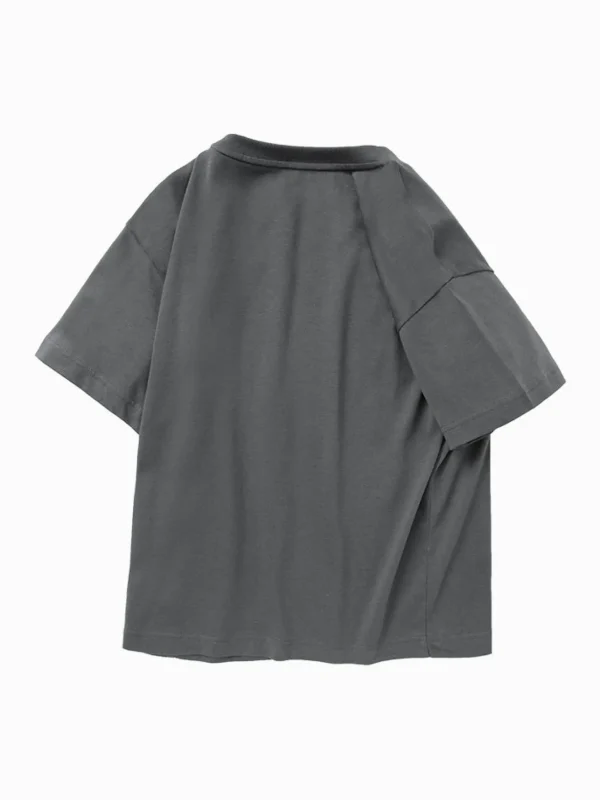 Balabala Kids Unisex Rounded V-Neck Short Sleeve T-Shirt 7-14 Years Flash Sale