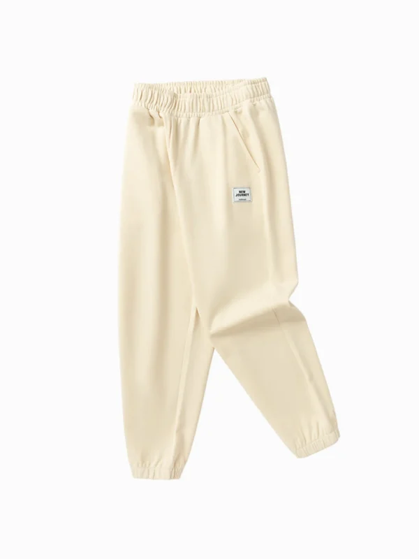 Balabala Kids Unisex Solid Color Knit Trousers 7-14 Years Best Sale