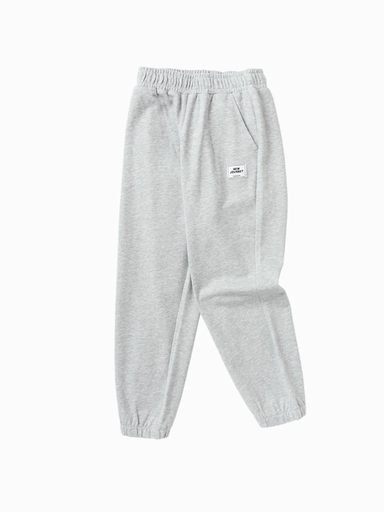 Balabala Kids Unisex Solid Color Knit Trousers 7-14 Years Best Sale