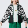 Balabala Kids Windproof Stand Collar Jacket Black White Hue Online