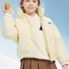 Balabala Kids Zipper Hooded Down Jacket Yellow Hue Hot