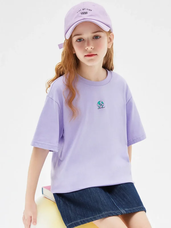 Balabala loose cotton short-sleeved T-shirt 7-14 years Best Sale