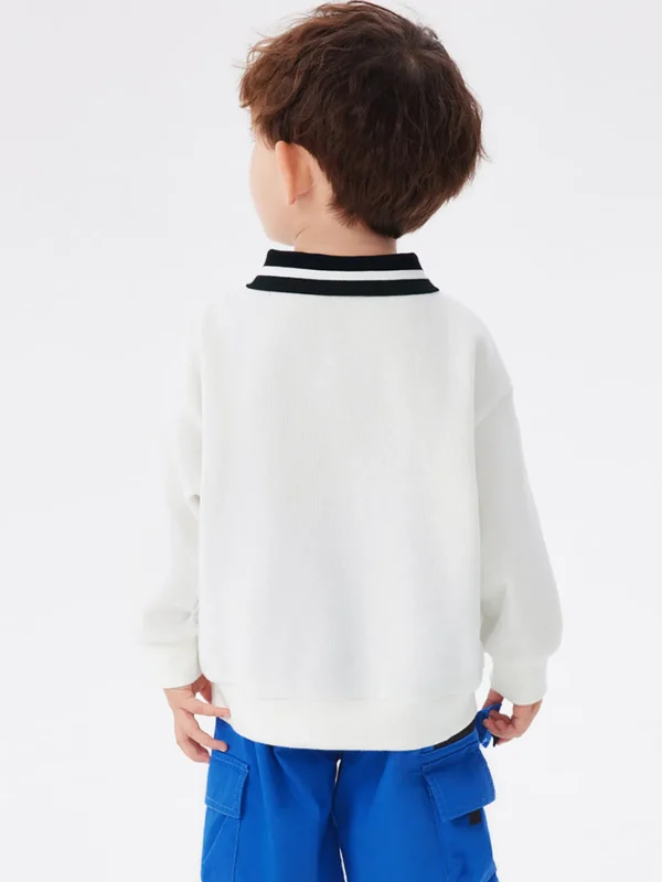 Balabala Toddler Boy Dinosaur Mid-Collar Sweatshirt 2-8 Years Best