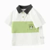 Balabala Toddler Boy Explore Style Lapel Short Sleeve T-Shirt Shop