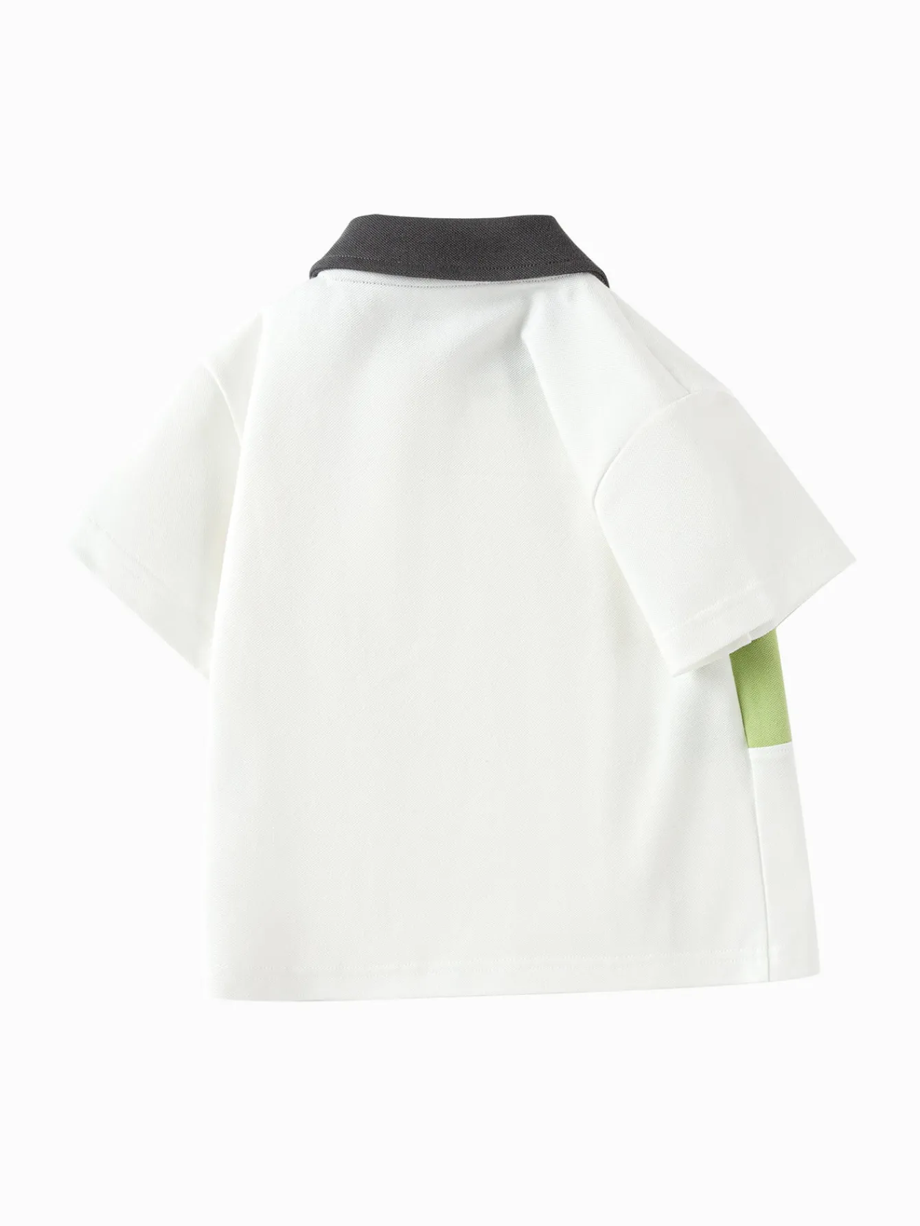 Balabala Toddler Boy Explore Style Lapel Short Sleeve T-Shirt Shop