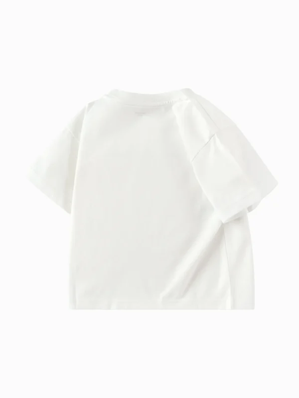 Balabala Toddler Boy Explore Style Round V-Neck Short Sleeve T-Shirt Flash Sale