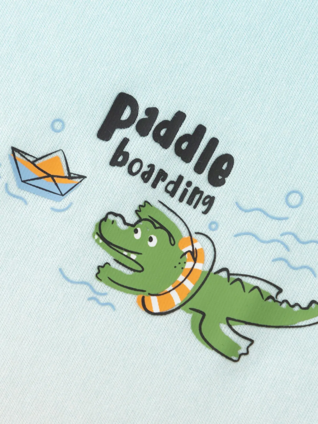 Balabala Toddler Boy Explore Style Round V-Neck Short Sleeve T-Shirt Flash Sale