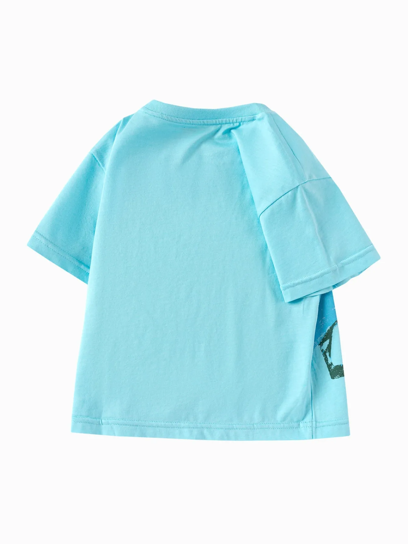 Balabala Toddler Boy Explore Style Round V-Neck Short Sleeve T-Shirt Flash Sale