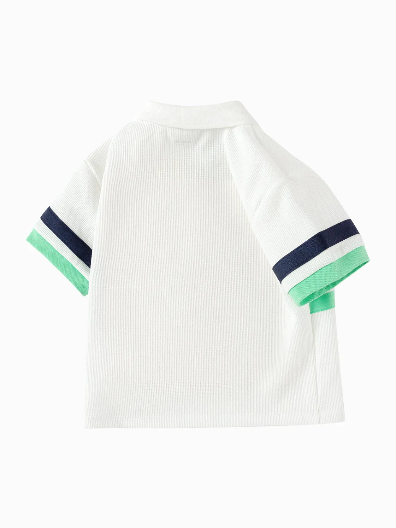 Balabala Toddler Boy Have Fun Style Lapel Short Sleeve T-Shirt White Hue Store