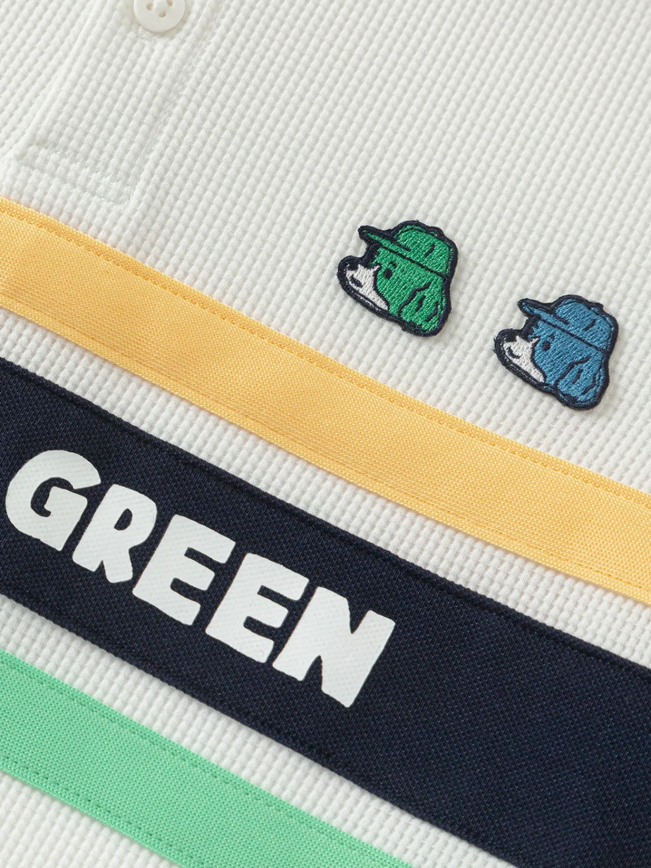 Balabala Toddler Boy Have Fun Style Lapel Short Sleeve T-Shirt White Hue Store