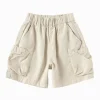 Balabala Toddler Boy Have Fun Style Woven Mid-Length Pants Outlet