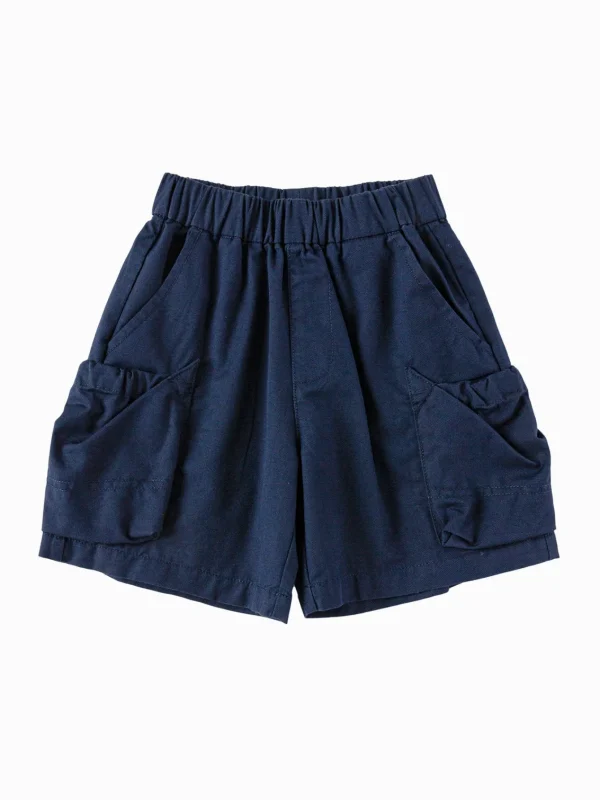 Balabala Toddler Boy Have Fun Style Woven Mid-Length Pants Outlet