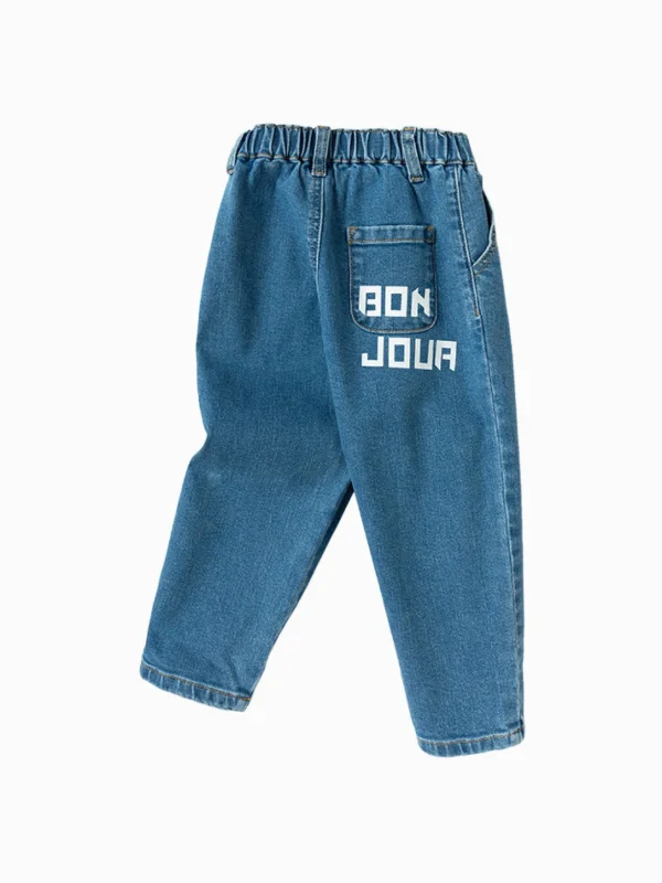 Balabala Toddler Boy Medium Stretchy Textured Jeans 2-8 Years Shop